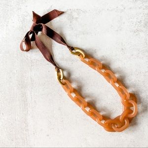 J. Crew • Vintage Links Lucite Quartz Necklace